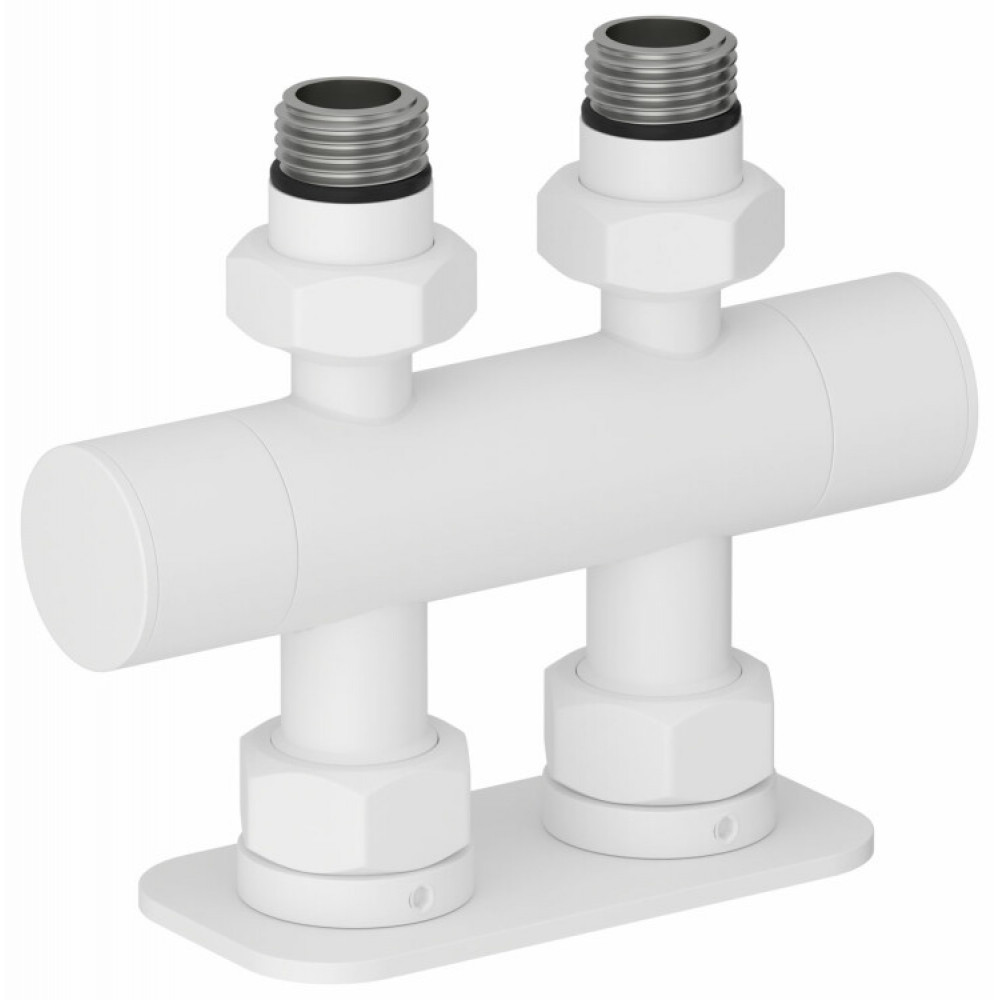 Вентиль, Сунержа, EU50, 2 х НР G 1/2" / 2 х НГ G 3/4", прямой, скрытый, цвет-белый матовый