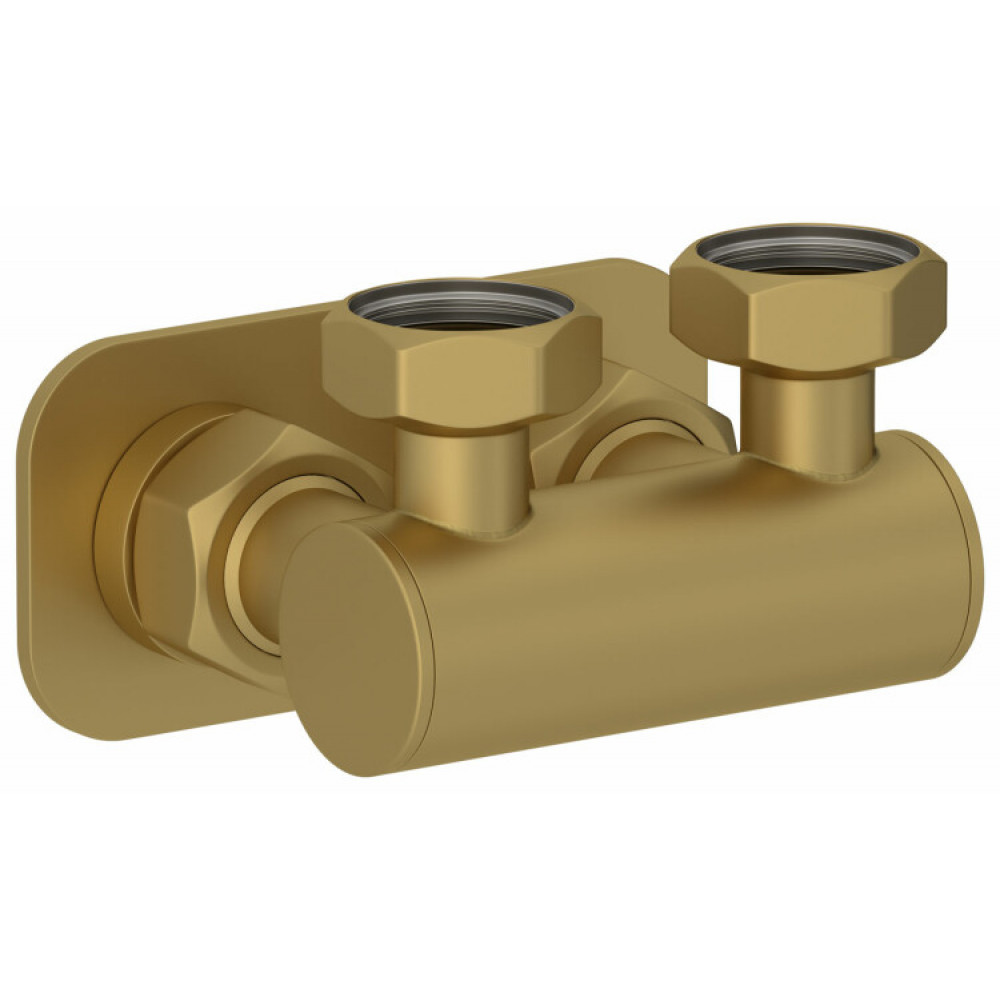 Модуль, Сунержа, угловой EU50,  для отопительных приборов, цвет-золото матовое