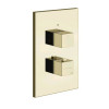 Смеситель для душа, Gessi, Rettangolo shower, на 3 потребителя, цвет-Brass PVD