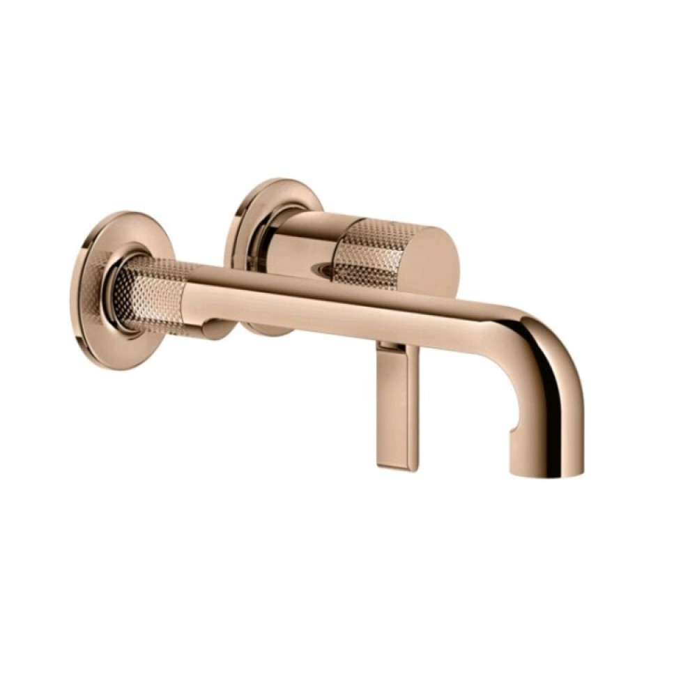 Смеситель для раковины, Gessi, Inciso, цвет-Brass PVD