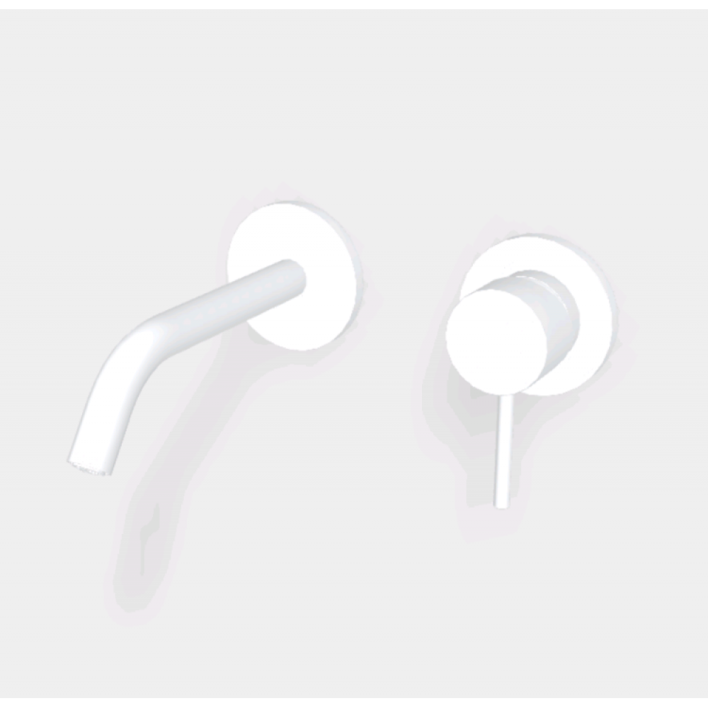 Смеситель для раковины, Fima Carlo Frattini, Spillo Up, цвет-белый матовый