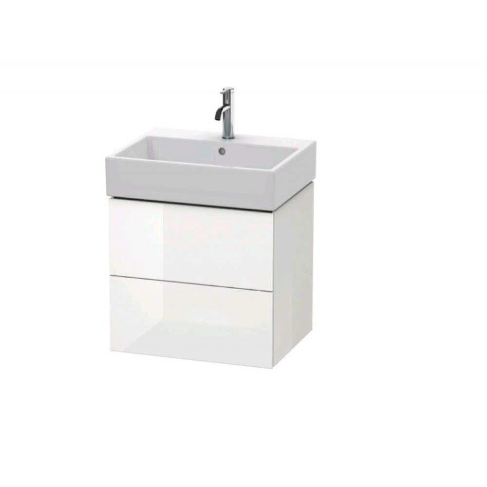 Тумба под раковину, Duravit, L-Cube, шгв 584*459*544, раковина-необходимо заказать, цвет-белый глянцевый