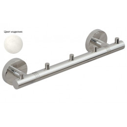 Полотенцедержатель, Сунержа, КАНЬОН, с 5-ю крючками, шгв 260*53*50, цвет-флок белый