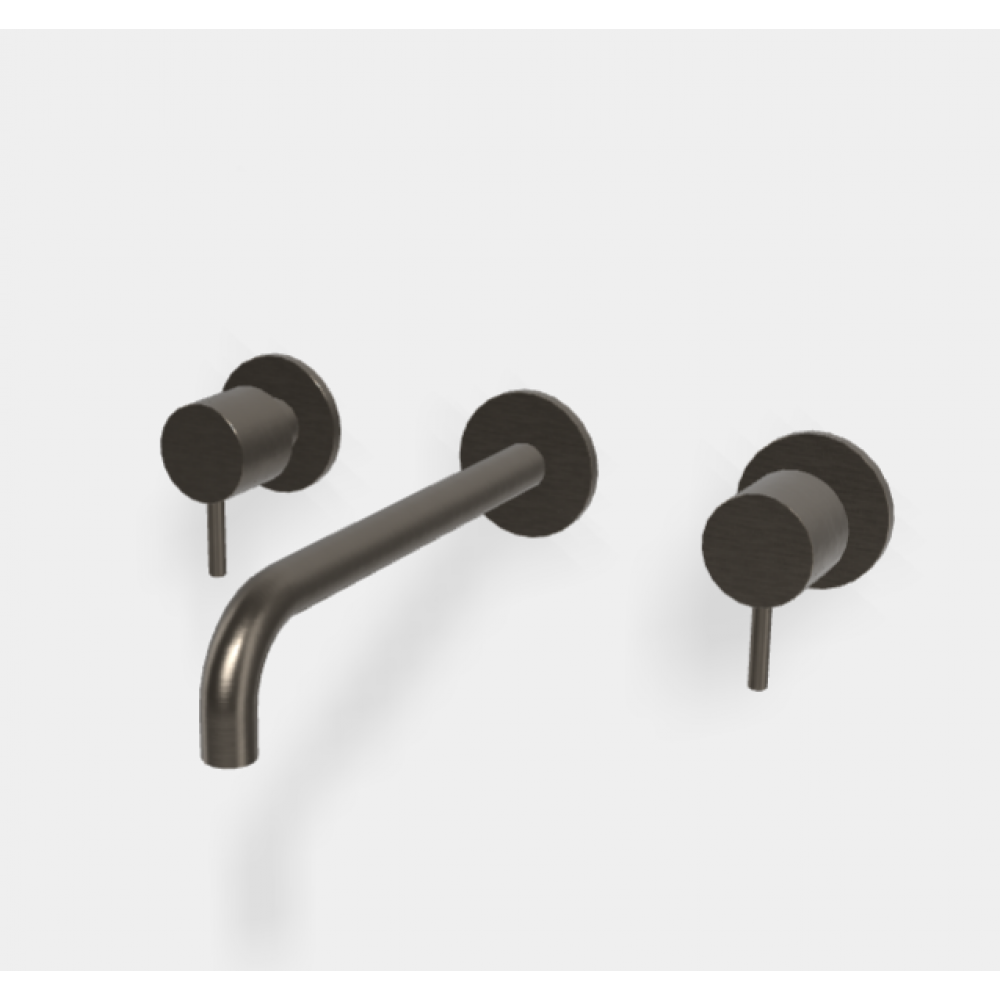 Смеситель для раковины, Fima Carlo Frattini, Spillo Up, цвет-брашированный черный хром