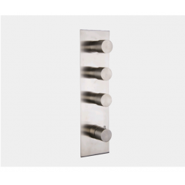 Смеситель для душа, Fima Carlo Frattini, Spillo Steel, на 3 потребителя, цвет-Inox