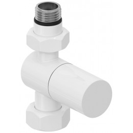Вентиль, Сунержа, G 1/2" НР х G 3/4" НГ, прямой, цилиндр, цвет-белый