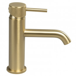 Смеситель для раковины, Splendy, Passion, цвет-золото матовое (брашированное)