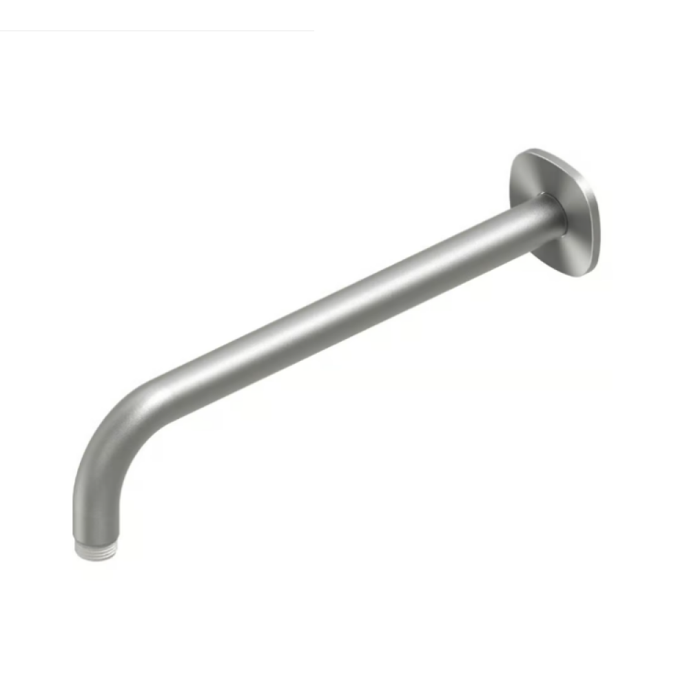 Держатель верхнего душа, Quadro design, цвет-сталь шлифованная/брашированная