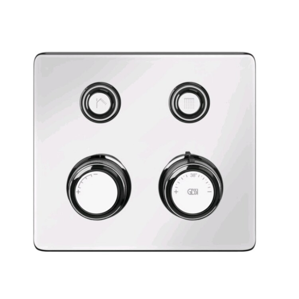 Смеситель для душа, Gessi, Hi-Fi Eclectic, на 2 потребителя, цвет-хром