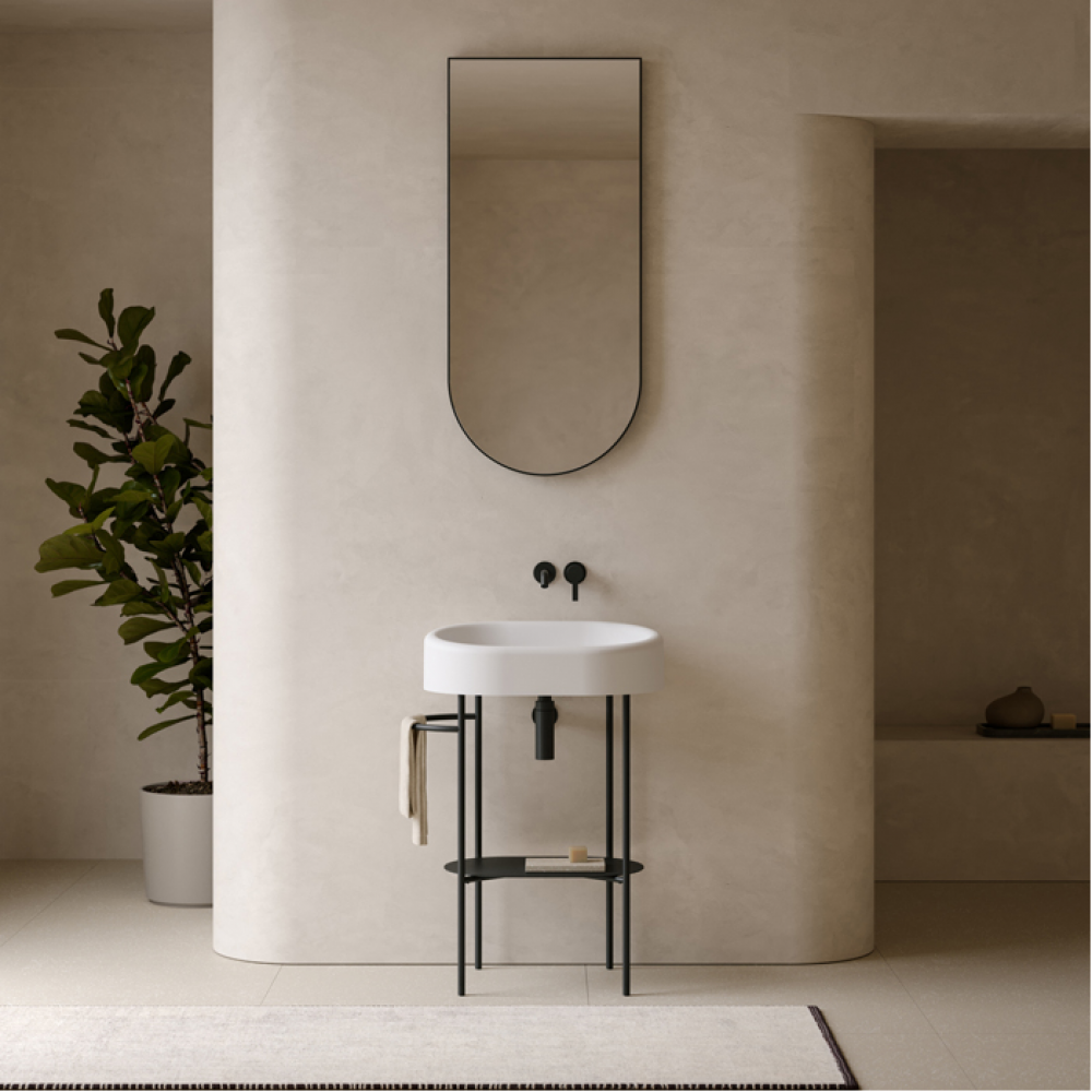 Зеркало, Globo, LALITA, прямоугольное, шв 510*1100, без подсветки, цвет рамы-белый матовый