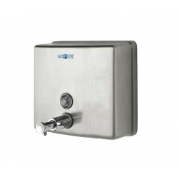 Дозатор для жидкого мыла, Nofer, шгв 178*68*157, цвет дозатора-сталь матовая