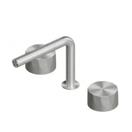 Смеситель для раковины, Quadro design, HB, цвет-сталь брашированная