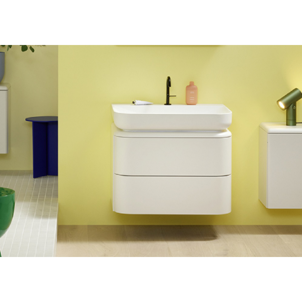 Тумба под раковину, Burg, b:me, шгв 800*550*680, раковина-в комплекте, цвет-белый матовый