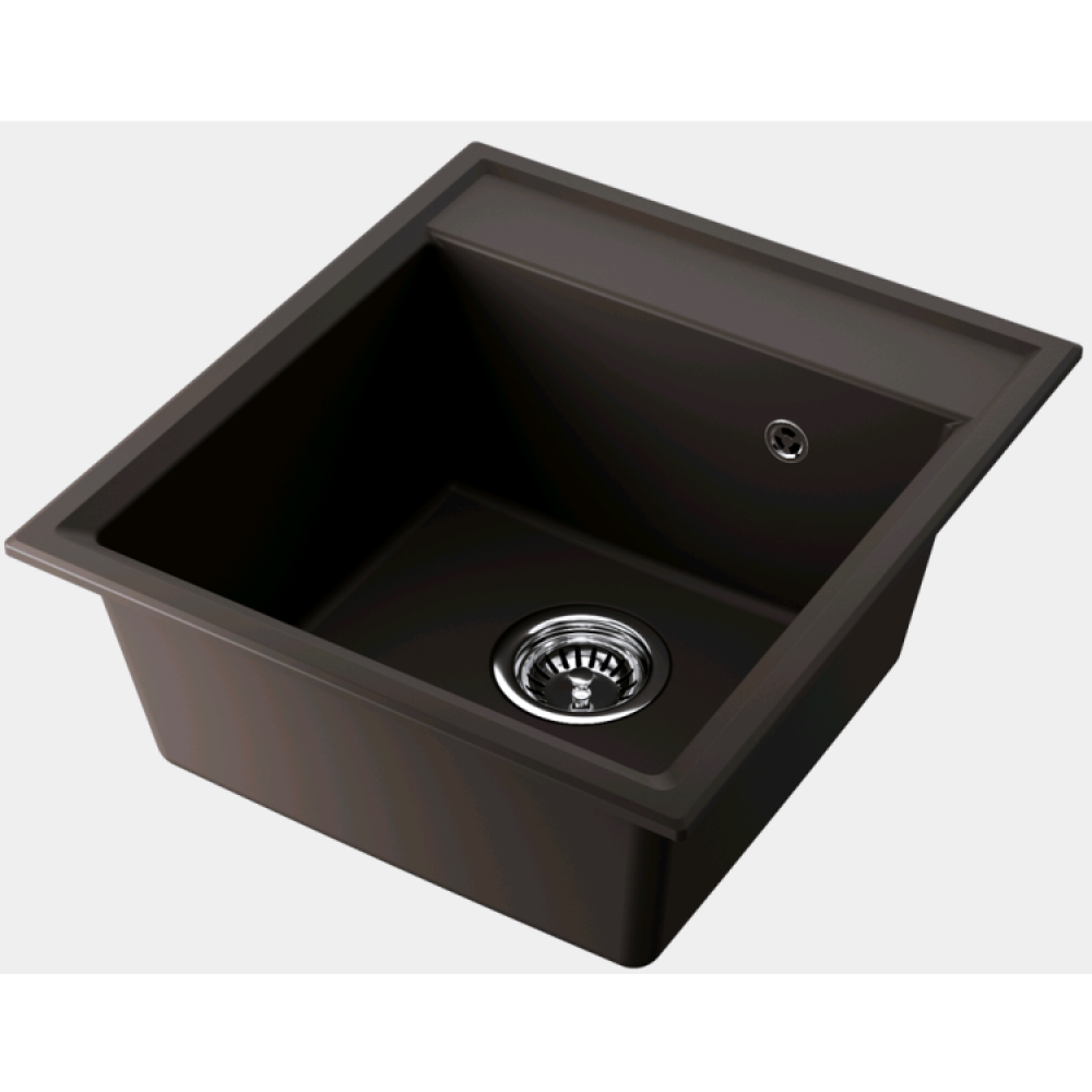 Мойка, Omoikiri, Daisen, шгв 460*510*215, отверстия для смесителя-отсутствуют, цвет-espresso