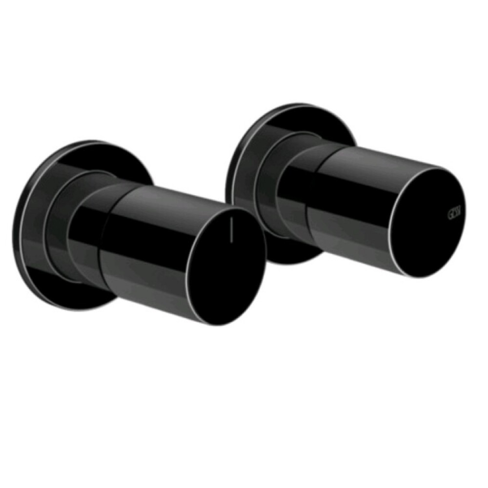 Смеситель для душа, Gessi, Habito Unito, на 2 потребителя, цвет-Black Metal PVD