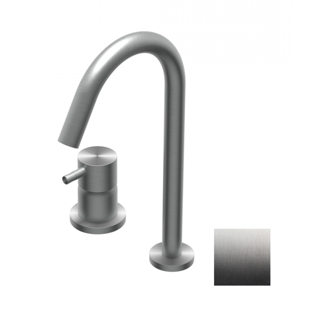 Смеситель для раковины, Ritmonio, Diametro35, цвет-Brushed Black Chrome