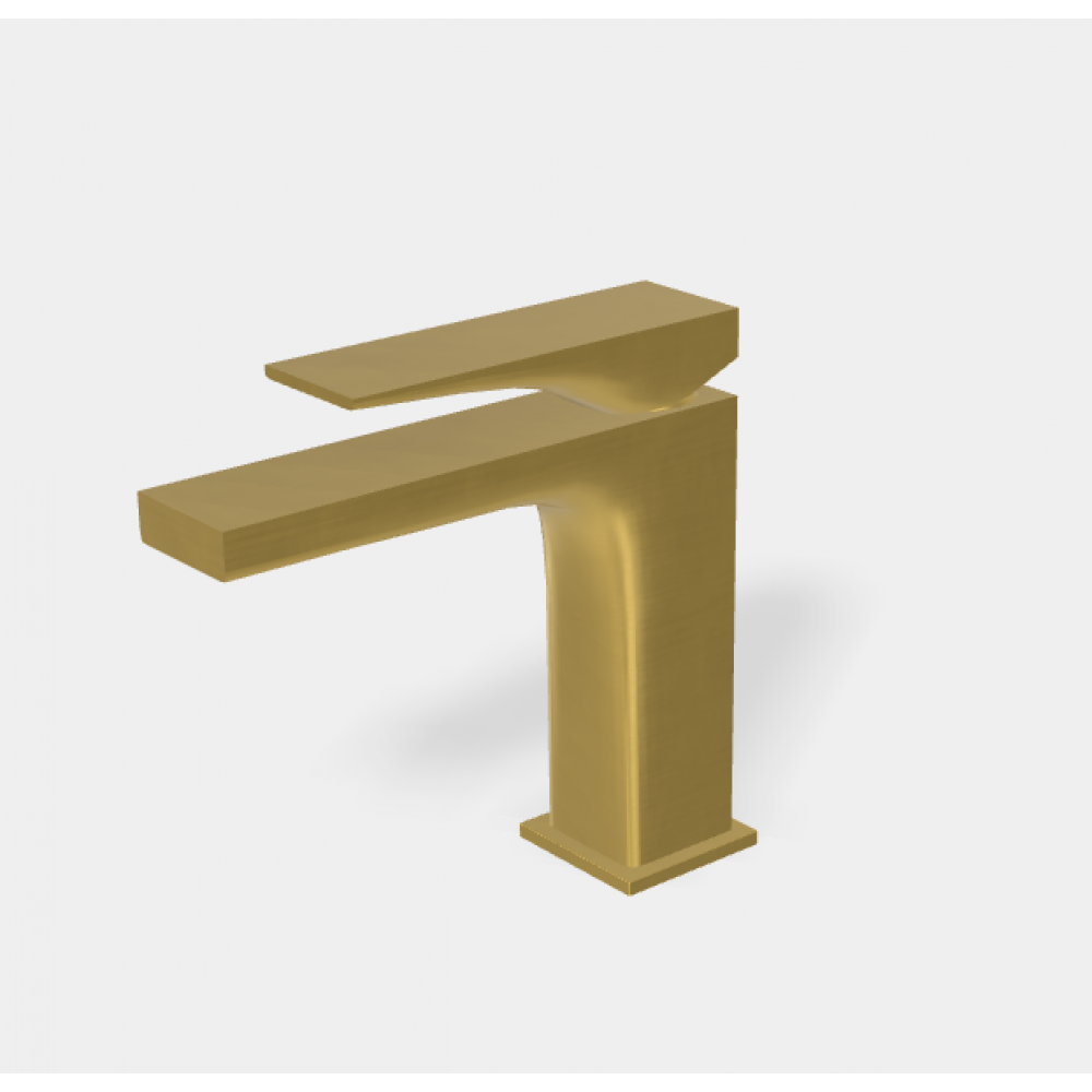 Смеситель для раковины, Fima Carlo Frattini, Zeta, цвет-брашированное золото