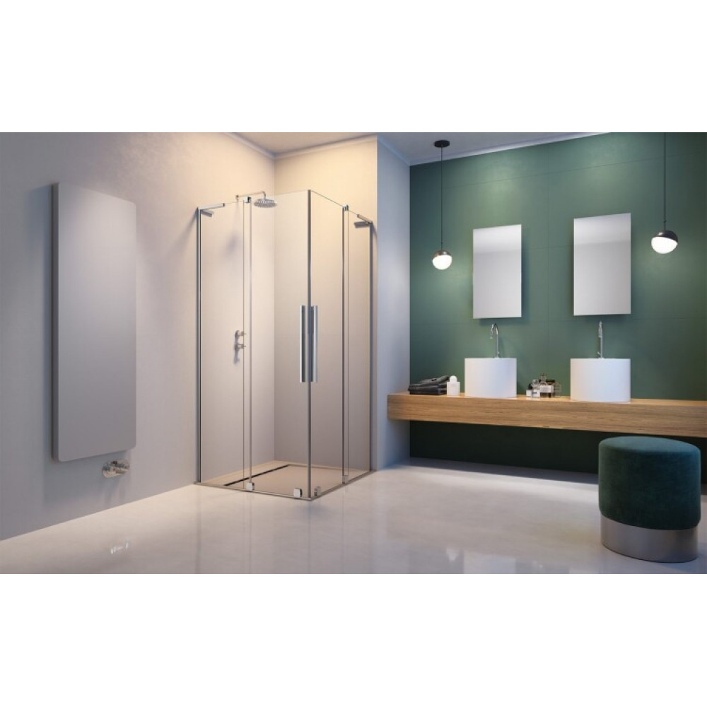 Дверь, Radaway, Furo SL KDD, шв 900*2000, петли-справа, хром, цвет стекла-прозрачный, Easy Clean