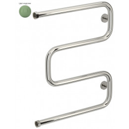 Полотенцесушитель, Сунержа, Ш-образный, шгв 530*65-80*628, цвет-RAL 6021 Бледно-зелёный