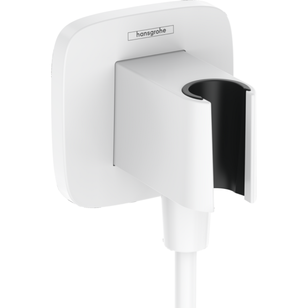 Шланговое подсоединение, Hansgrohe, FixFit Q, цвет-белый матовый