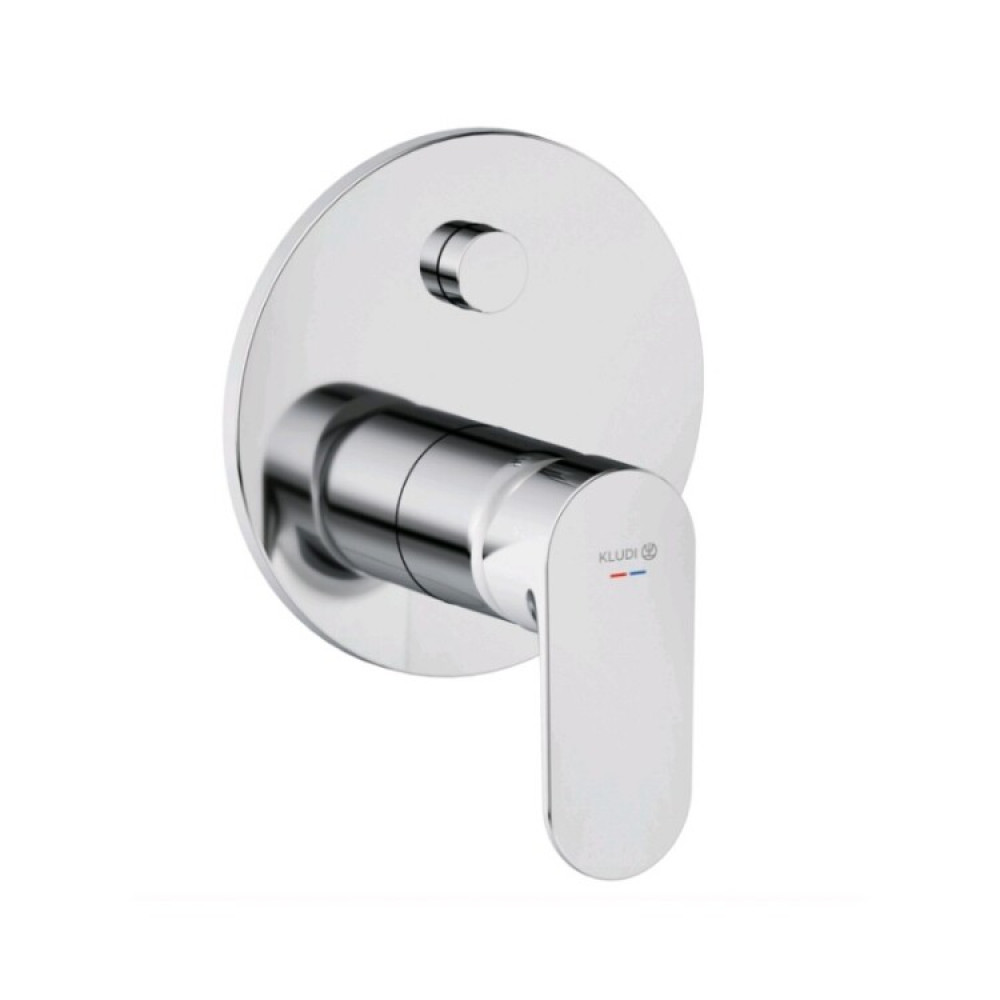 Смеситель для душа, Kludi, X1, на 2 потребителя, цвет-хром