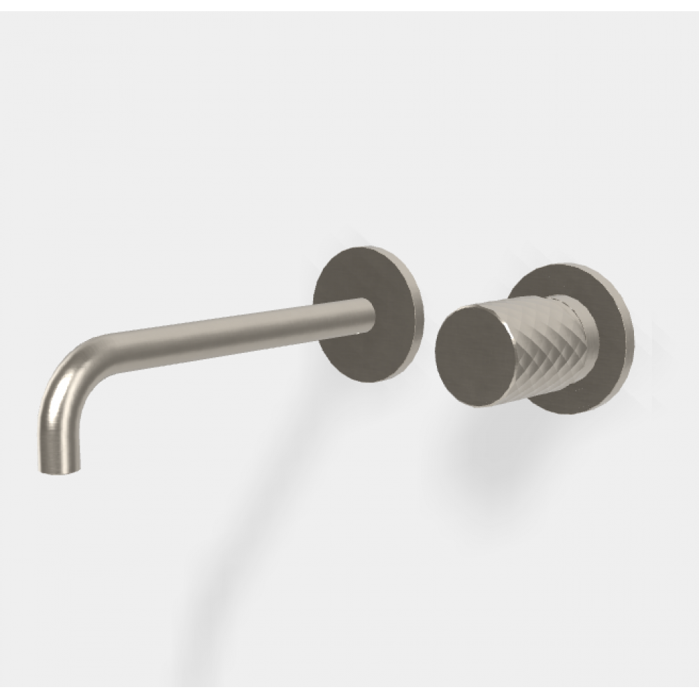 Смеситель для раковины, Fima Carlo Frattini, Spillo Tech, X COLLECTION, цвет-брашированный никель