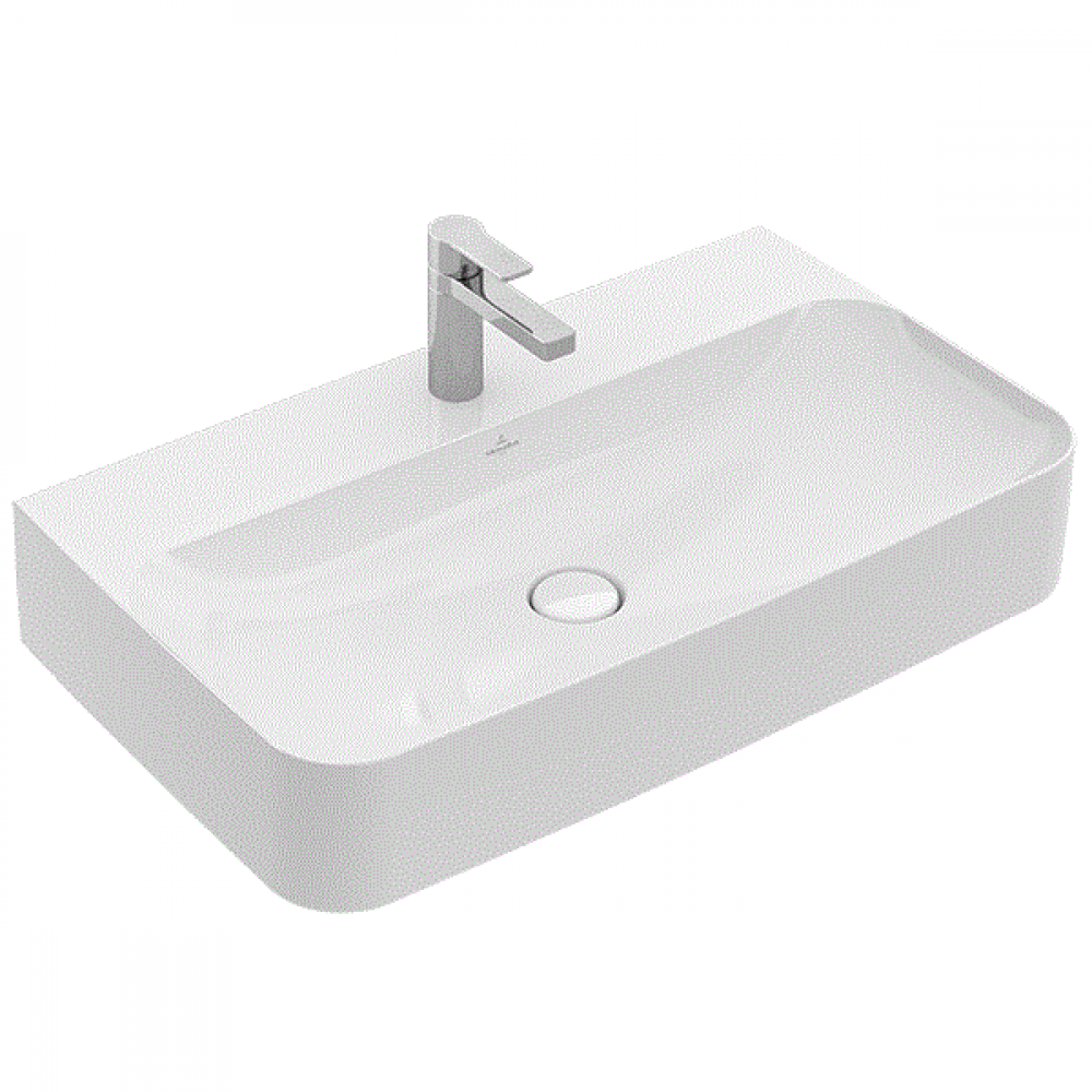 Раковина, Villeroy&Boch, Finion, шгв 800*470*165, CeramicPlus, цвет-альпийский белый