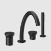 Смеситель для ванны и душа, Gessi, Origini, цвет-черный матовый