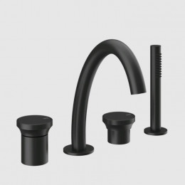 Смеситель для ванны и душа, Gessi, Origini, цвет-черный матовый