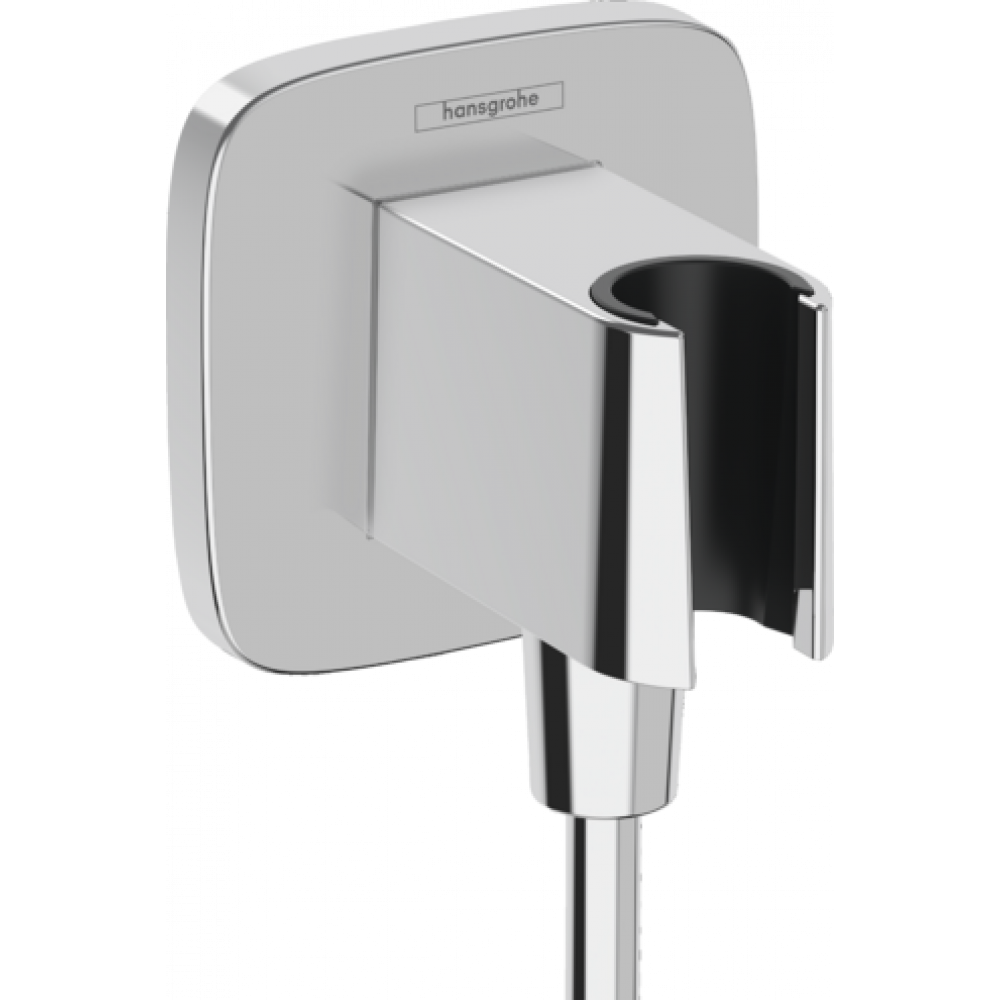 Шланговое подсоединение, Hansgrohe, FixFit Q, цвет-хром