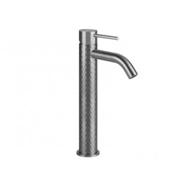 Смеситель для раковины, Gessi, Intreccio, цвет-Steel Brushed