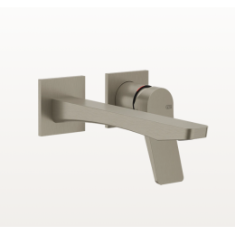 Смеситель для раковины, Gessi, Rilievo, цвет-Finox Brushed Nickel