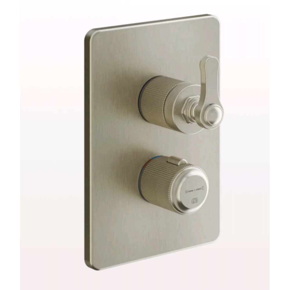 Смеситель для душа, Gessi, VENTI20, на 3 потребителя, цвет-Finox Brushed Nickel