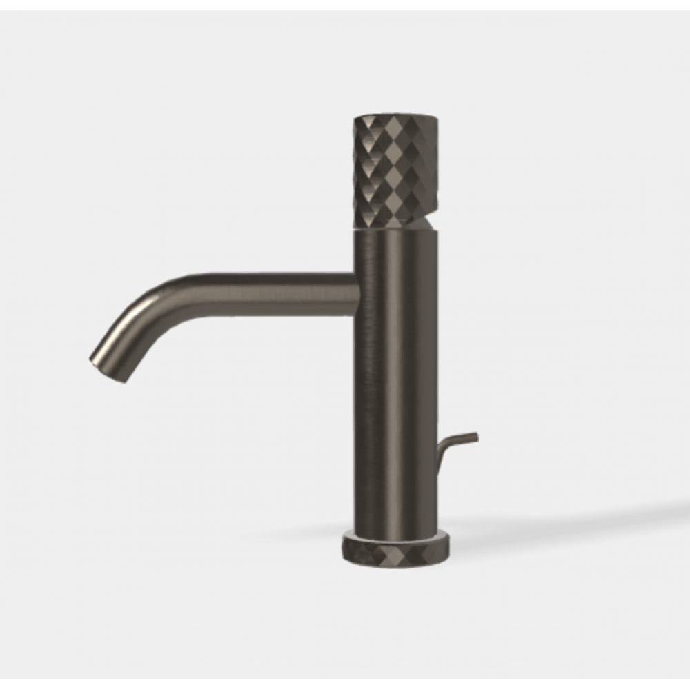 Смеситель для раковины, Fima Carlo Frattini, Spillo Tech,  X COLLECTION, цвет-брашированный черный хром