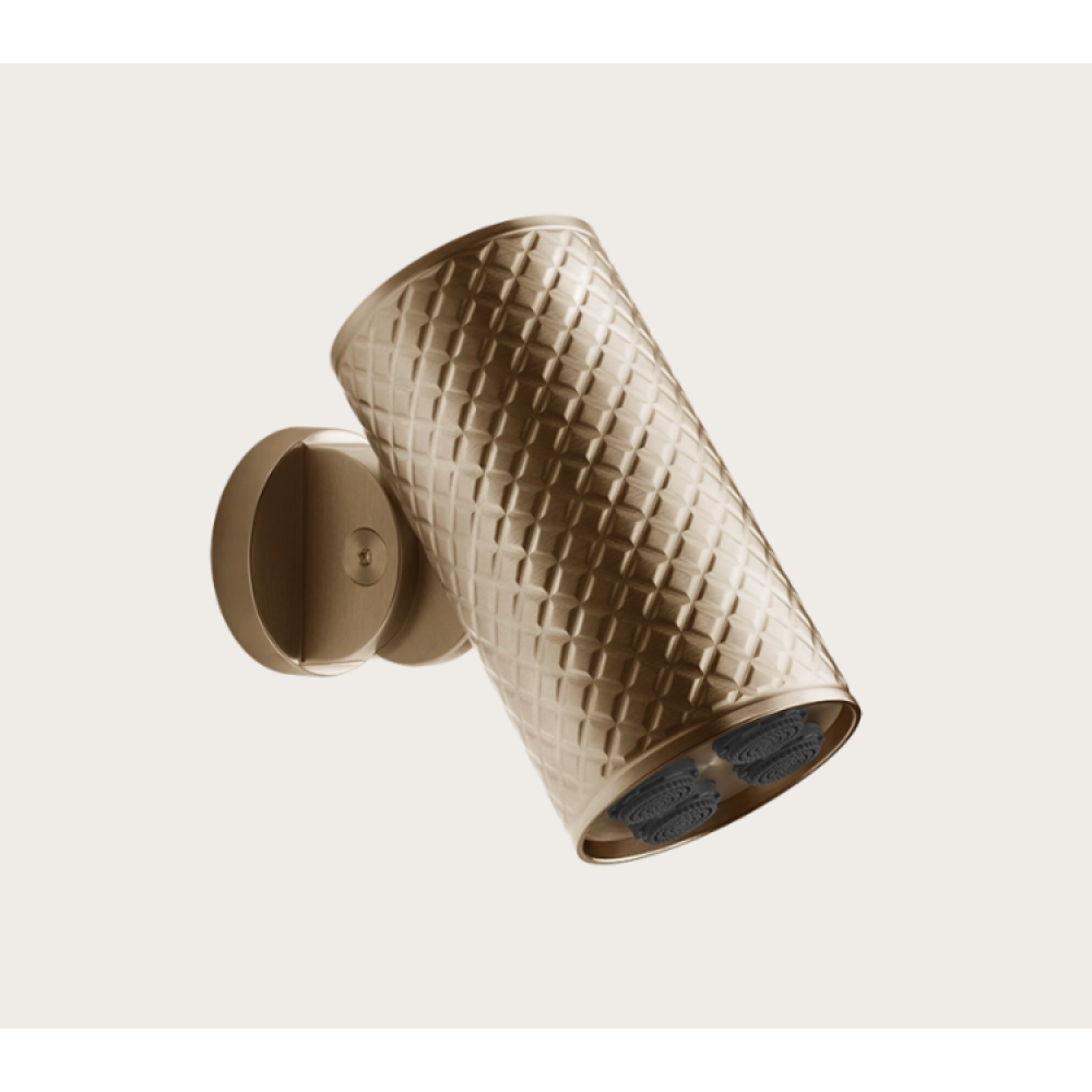 Верхний душ, Gessi, Spotwater, поворотный, 79*162, цвет-Warm Bronze Brushed PVD