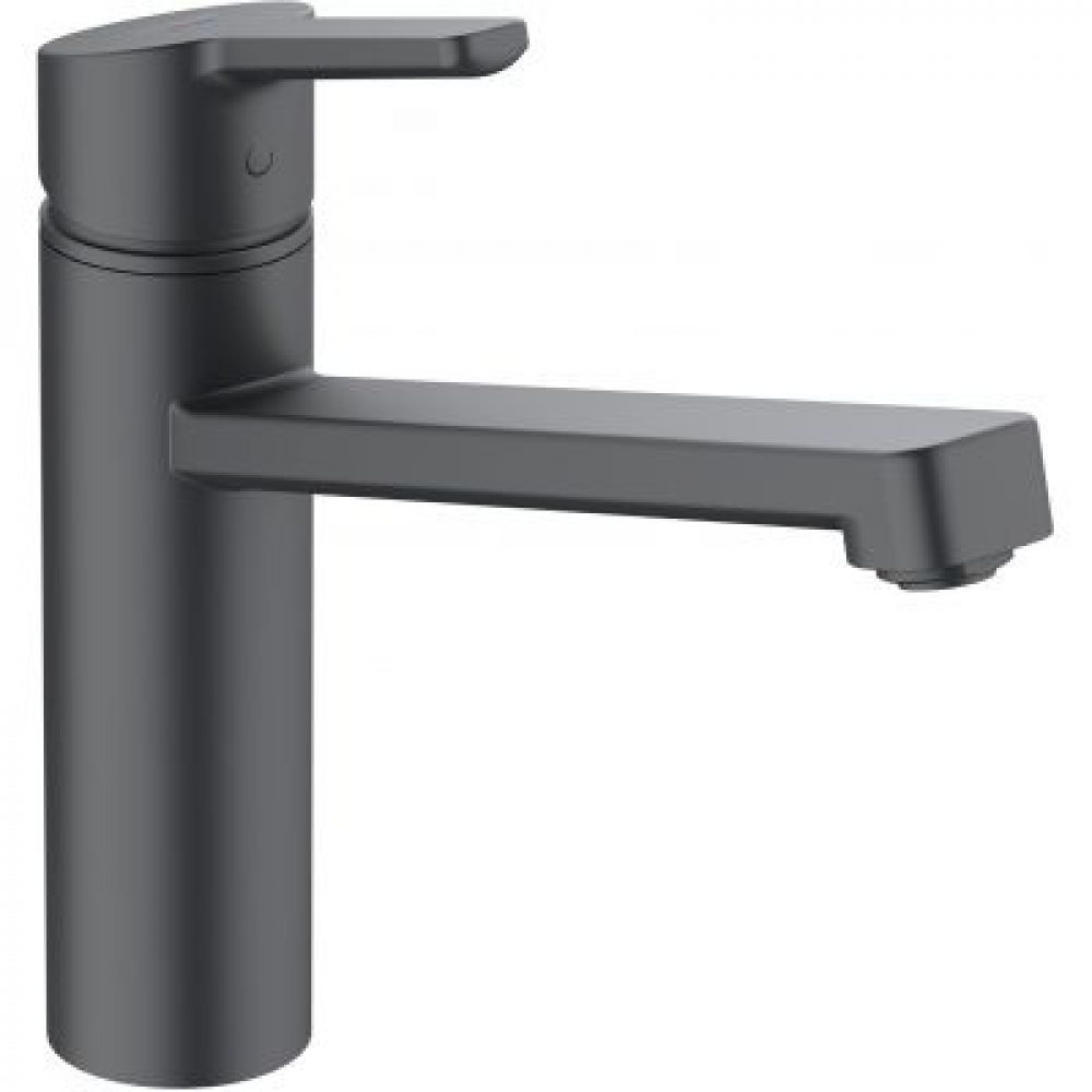 Смеситель для кухни, Kludi, M3, для безнапорных водонагревателей, цвет-черный матовый