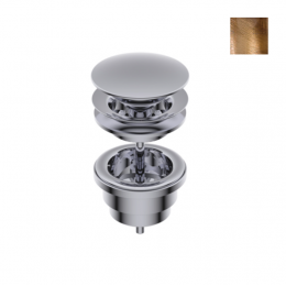 Донный клапан, Ritmonio, для раковин, 1 1/4", цвет-Brushed bronze