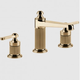 Смеситель для раковины, Gessi, VENTI20, цвет-Warm Bronze PVD