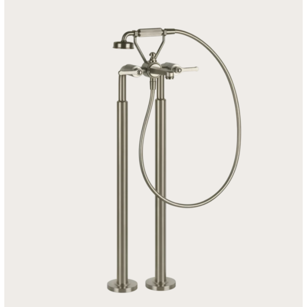 Смеситель для ванны и душа, Gessi, VENTI20, цвет-Finox Brushed Nickel