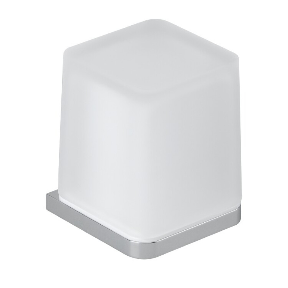 Дозатор для жидкого мыла, Splendy, Inspiration S, нажимной снизу, шгв 78*80*118, цвет дозатора-хром