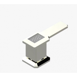 Вентиль, THG, Metropolis Clear crystal with lever, цвет-никель