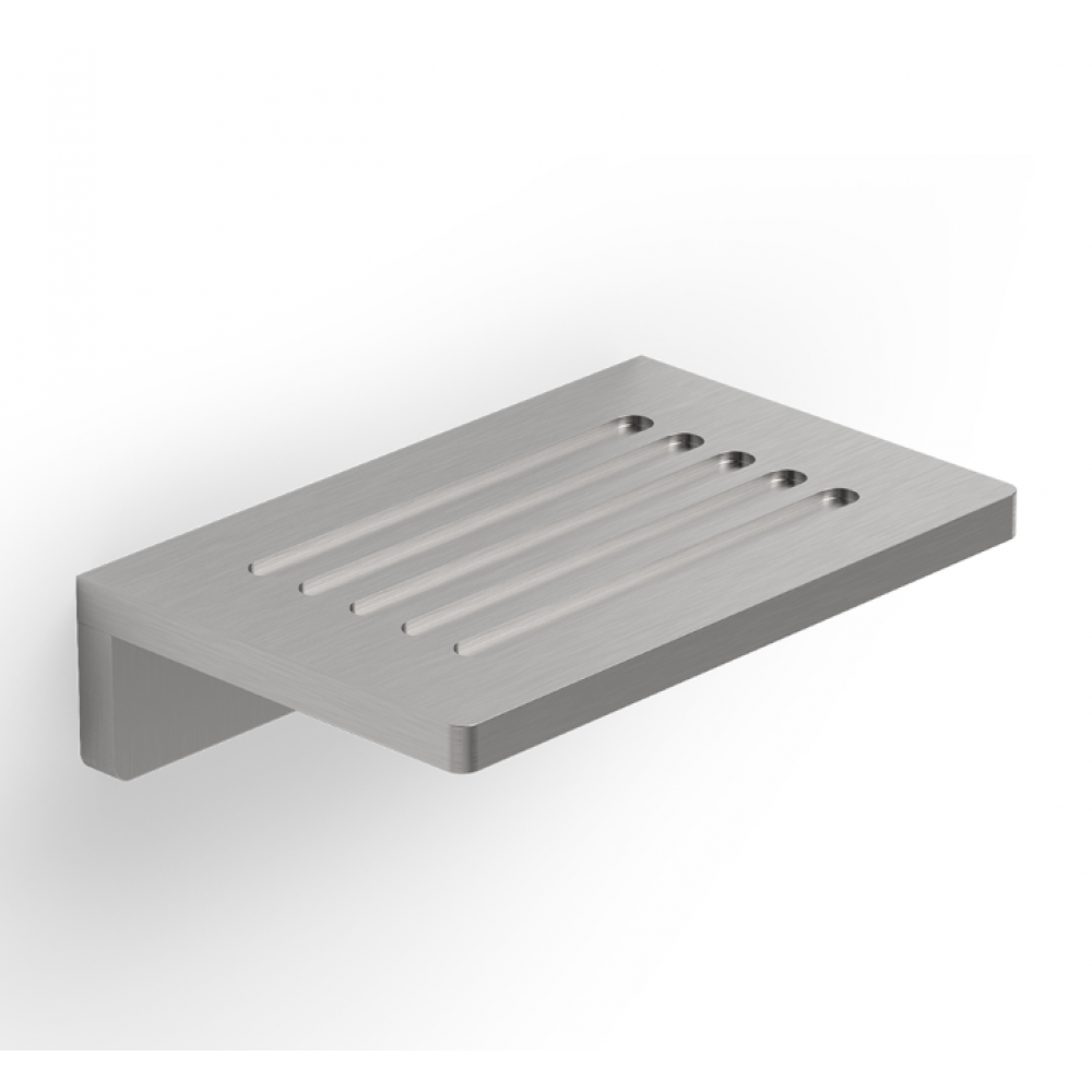 Мыльница, Decor Walther, DW, шгв 115*75*30, цвет-сталь матовая (Steel Matt)