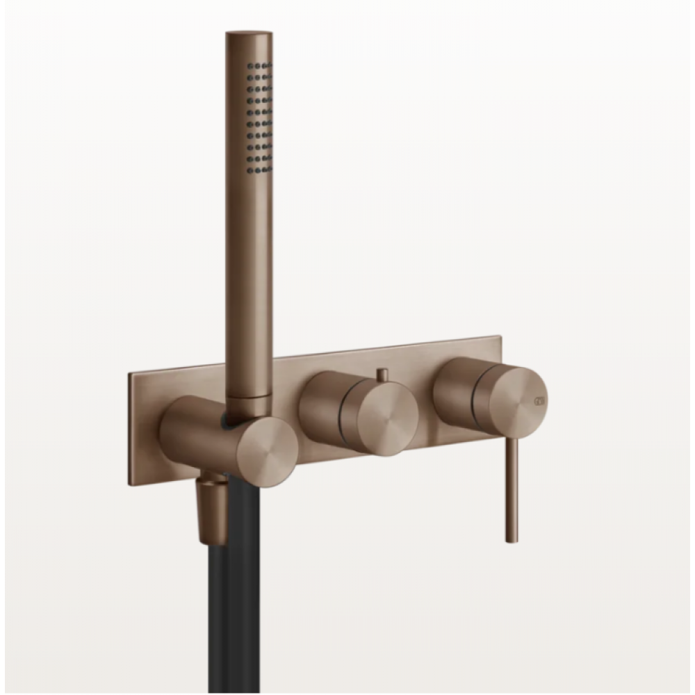 Смеситель для душа, Gessi, Shower316, цвет-Copper Brushed PVD