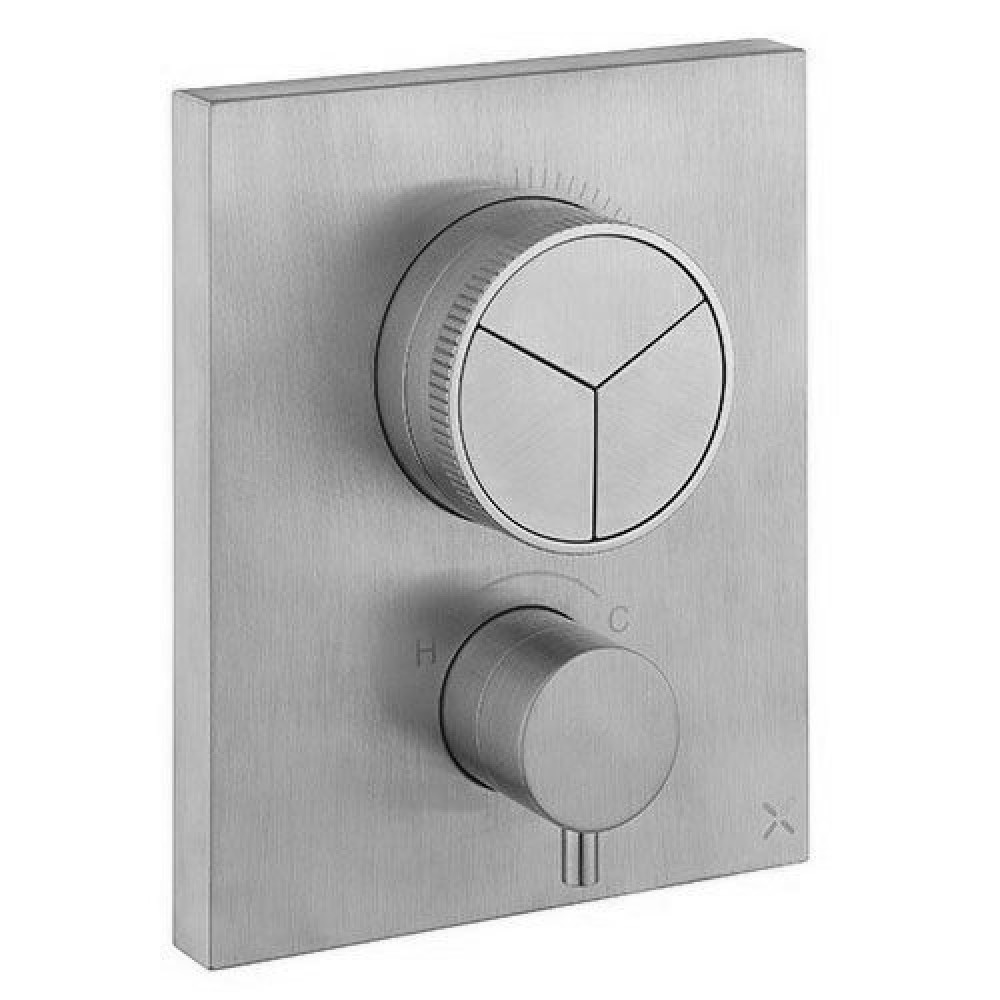 Смеситель для душа, Almar, Core, на 3 потребителя, цвет-Brushed Nickel (Товар заказной, возврату не подлежит)