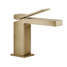 Смеситель для раковины, Gessi, Rettangolo K, цвет-Warm Bronze PVD