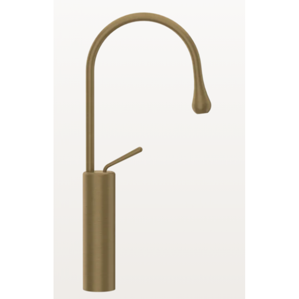 Смеситель для раковины, Gessi, Goссia, цвет-Antique Brass