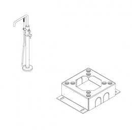 Внутренняя часть, Ritmonio, назначение-для напольного смесителя или душевой стойки, не окрашен