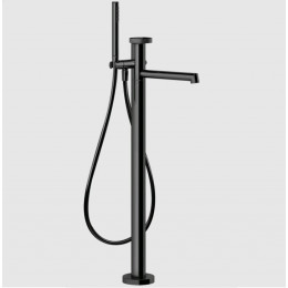 Смеситель для ванны и душа, Gessi, Anello, цвет-Black Metal PVD