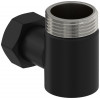 Уголок, Сунержа, переходной, присоединительный размер-НР G 1" / НГ G 3/4", цвет-черный матовый