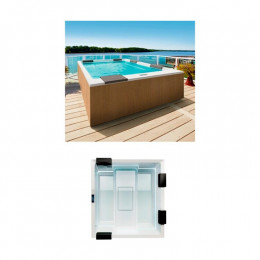 Минибассейн, Treesse, Rest, шгв 2400*1950*850, Whirlpool jet, цвет-белый